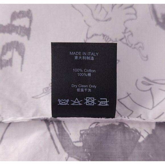 Rhude Doodle Hawaiian Shirt Size XS White Gray Unisex styling NWT - Picture 11 of 13